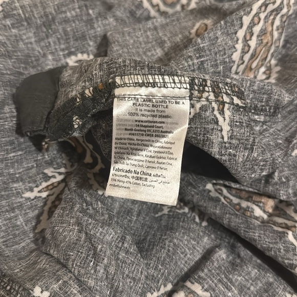 Hemp Shirt Connor Casual Button Down Short Sleeve - Picture 5 of 6